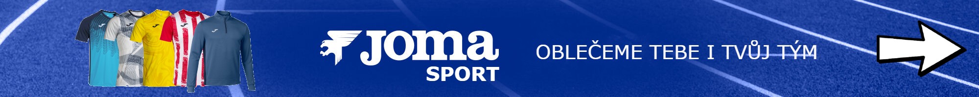 JOMA sport sleva kolekce Champion a Olimpiada